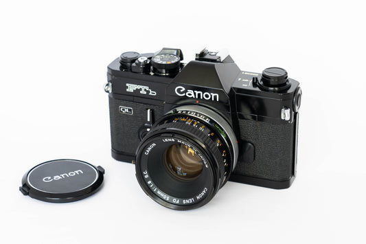 Canon FTb QL SLR Film Camera w/ Canon FD 50mm F1.8 S.C