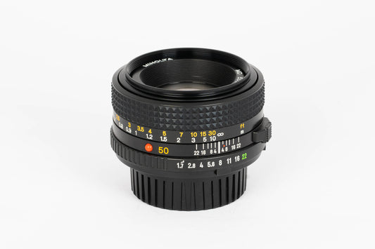 Minolta New MD 50mm f/1.7 Standard MF Prime Lens