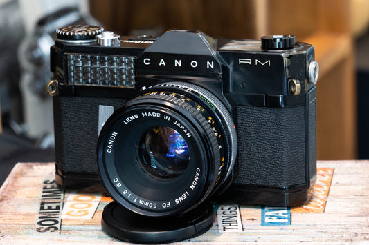 Canon Canonflex RM SLR Film Camera w/ Canon FD 50mm F1.8 S.C Lens