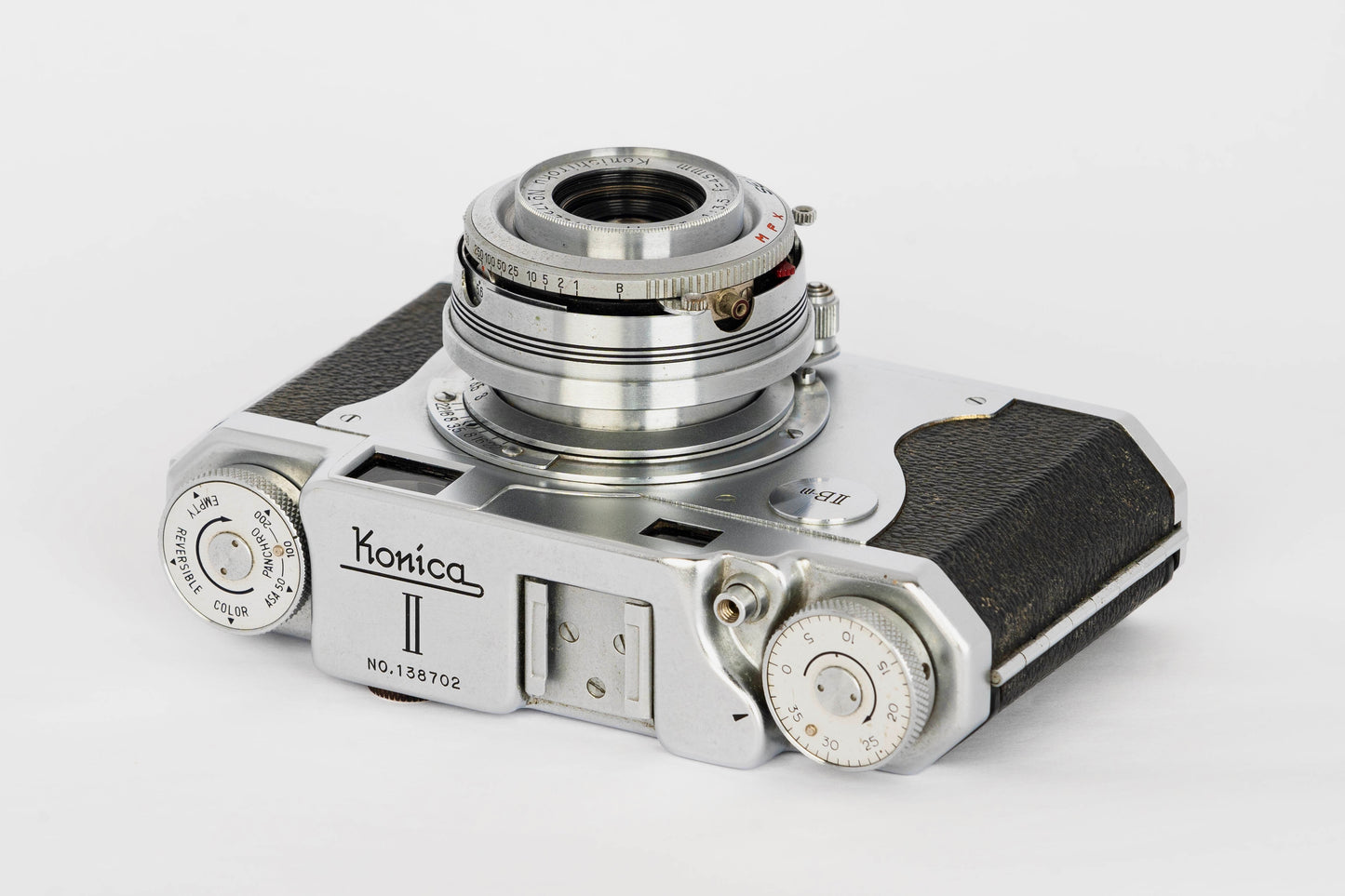Konica II B-m Rangefinder 35mm Film Camera w/ Konishiroku Hexar 45mm f3.5 Lens