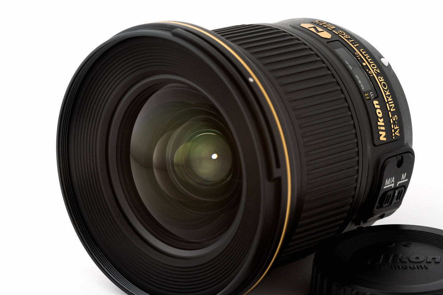 Nikon AF-S Nikkor 20mm f/1.8 G Wide Angle Lens w/ Hood,Caps,Filter