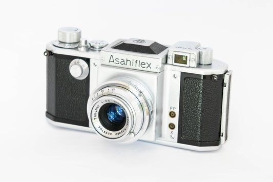 Pentax Asahiflex IA 35mm Film Camera w/ Takumar 50mm f/3.5 Lens w/ Takumar 58mm f2.4 MF Lens M37 Mount